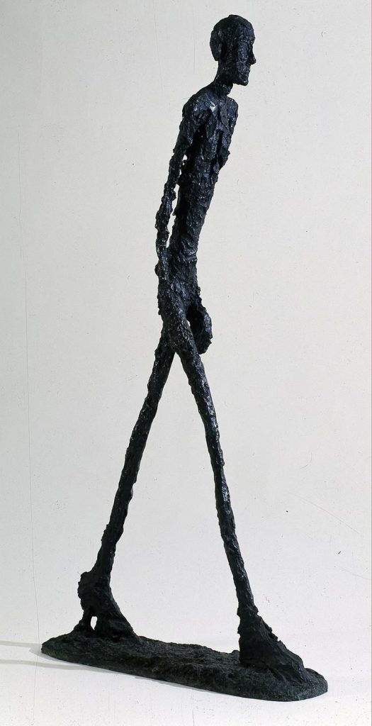 贾科梅蒂行走的人抽象人物铸铜雕塑艺术品