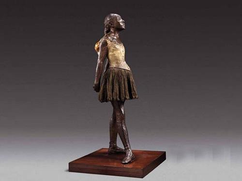 十四岁的小舞者铸铜人像架上雕塑艺术品