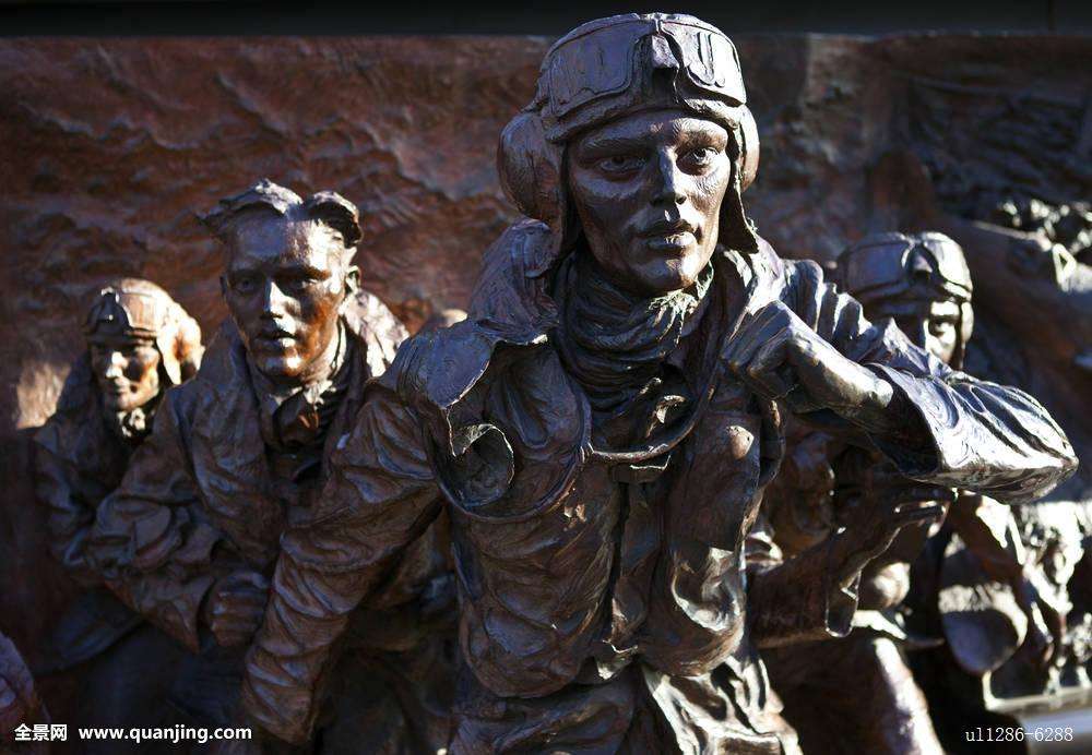 不列颠之战伦敦街头雕塑铸铜人物雕塑