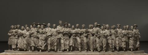 民俗学的民族性景观雕塑56个民族大团结人物