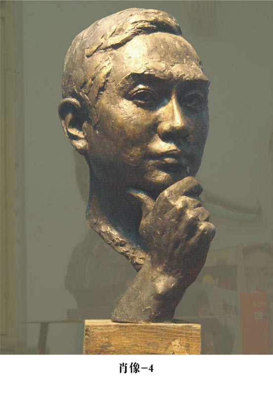 创意男人铸铜中国肖像雕塑艺术