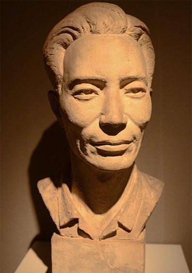 中国著名雕塑家王临乙等男性肖像雕塑