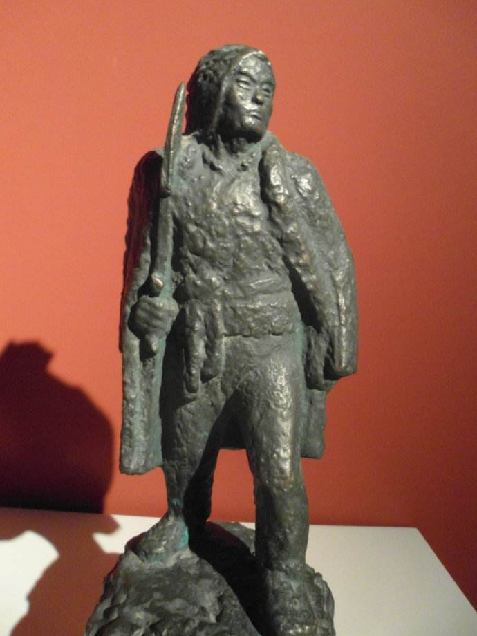 王朝闻的民兵铸铜人物雕塑