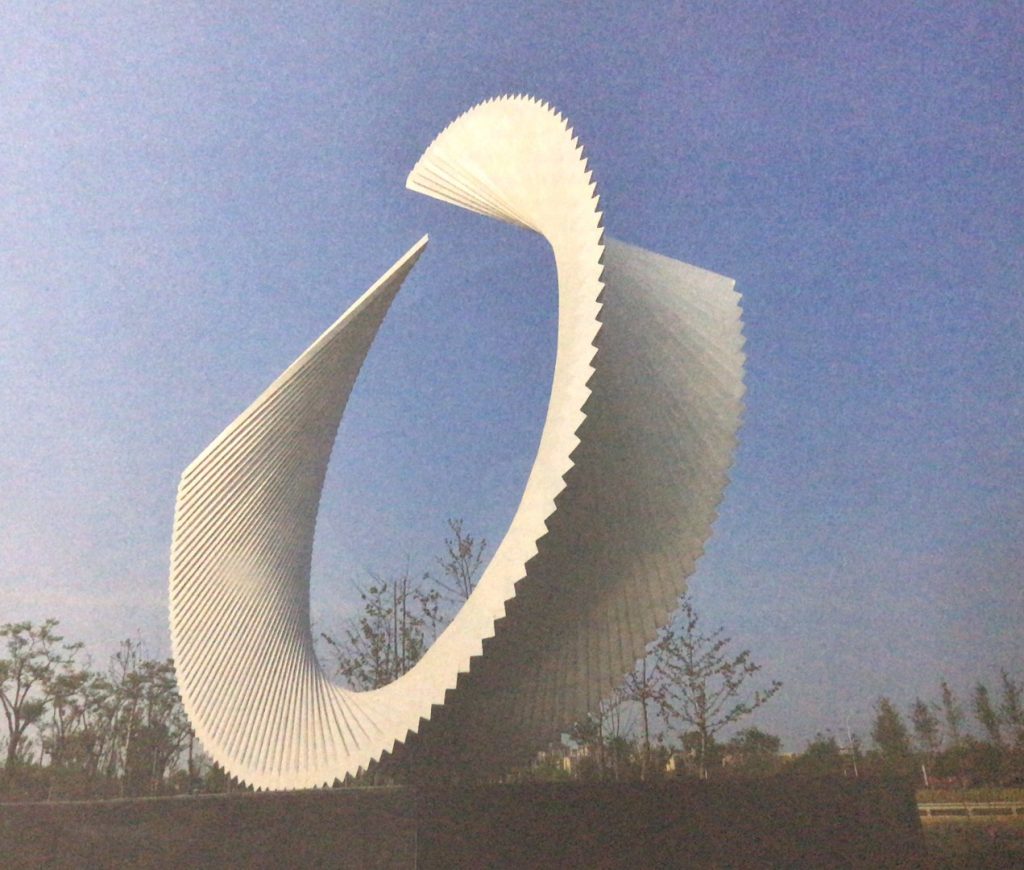 梦想的翅膀-不锈钢城市景观雕塑