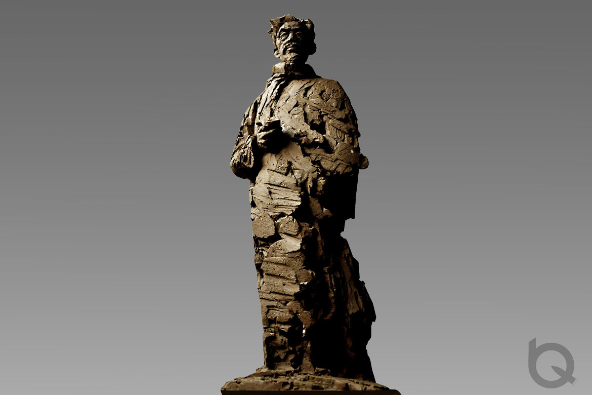 博仟人像雕塑厂家铸造的闻一多铸铜雕塑