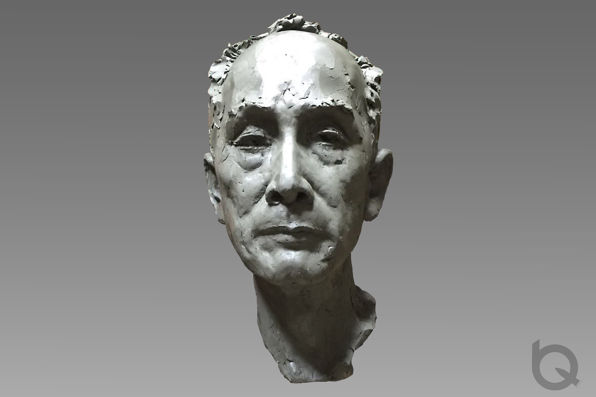 博仟北京雕塑公司塑造的陈建霖人头雕塑