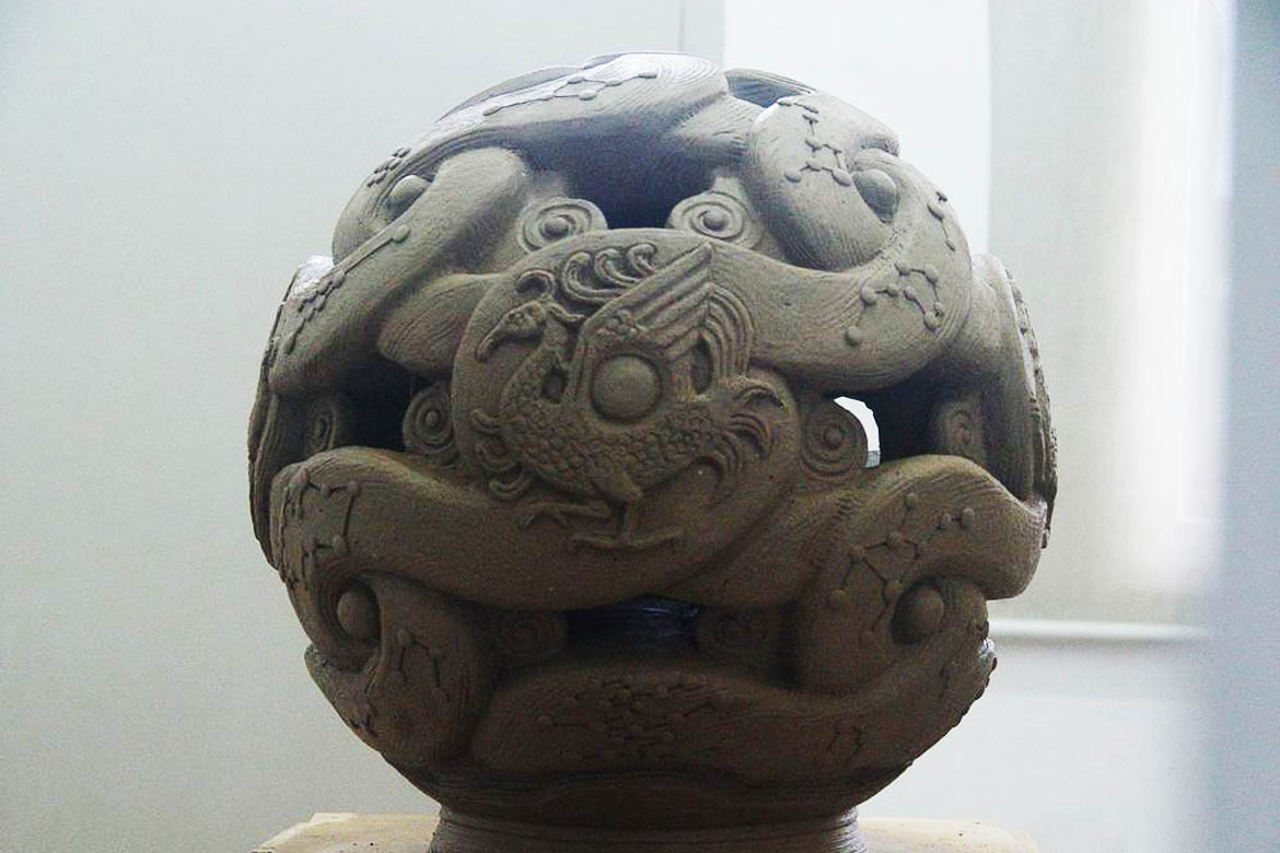 博仟北京雕塑公司提阿远雕塑创意泥稿阶段