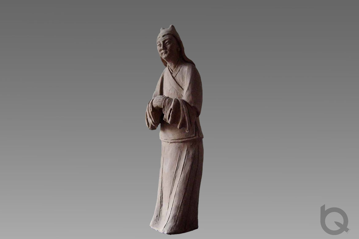 博仟北京雕塑公司雕刻的古代人物石雕正面