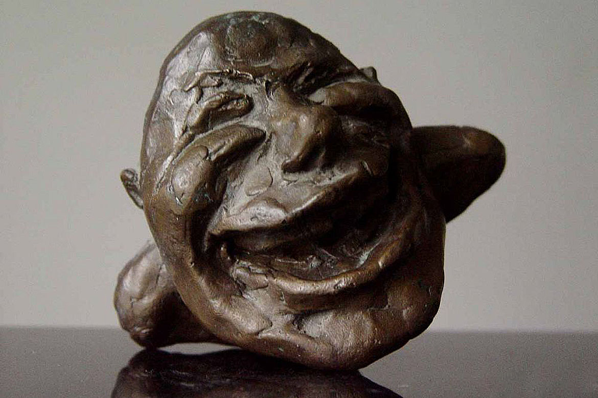 哈哈笑铸铜民俗雕塑