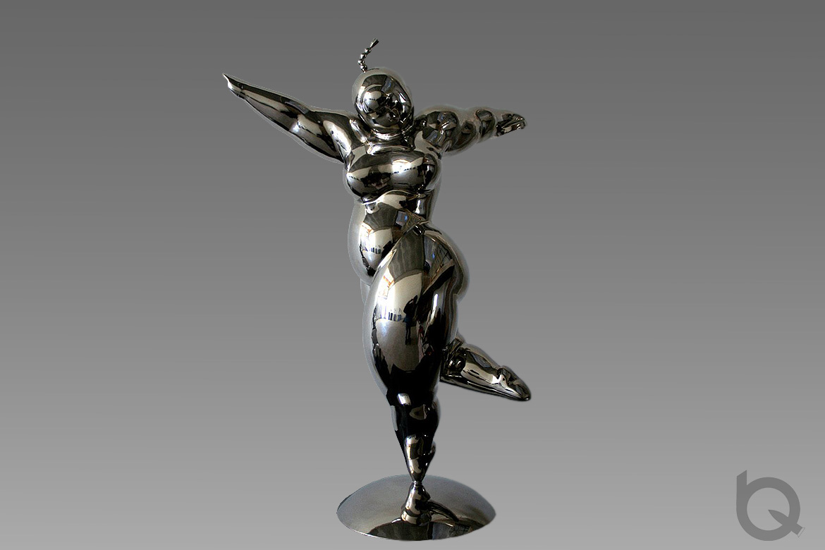 博仟雕塑厂的舞系列不锈钢抽象人物雕塑图片