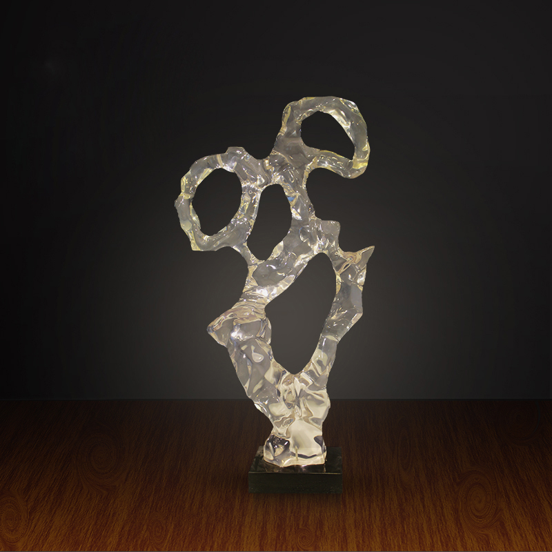 抽象透明创意树脂雕塑