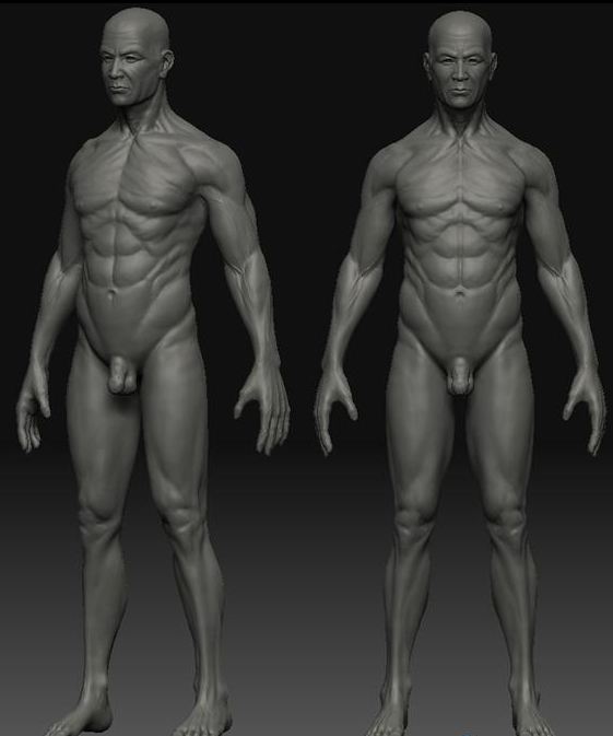 人体3d雕塑建模