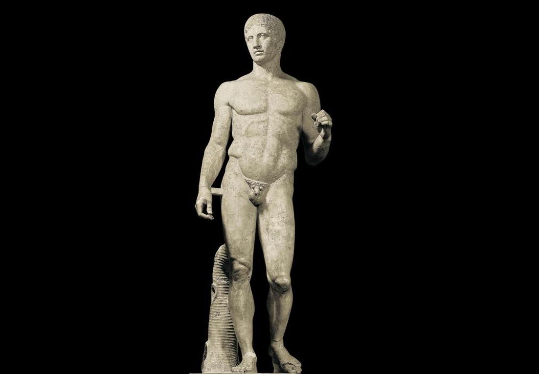 持矛者罗马人物雕塑