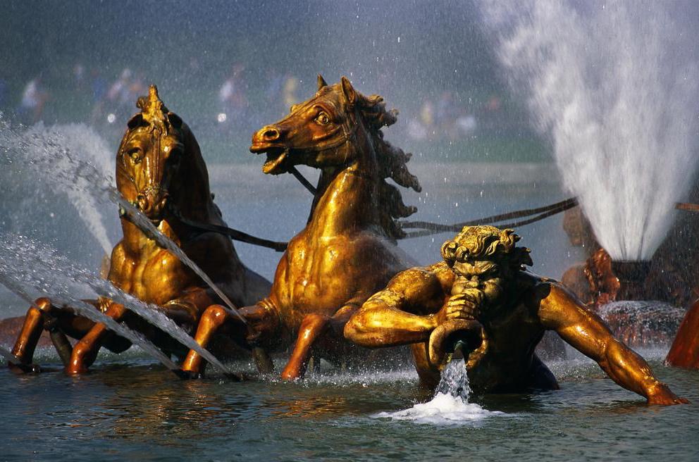 战马水景喷泉雕塑