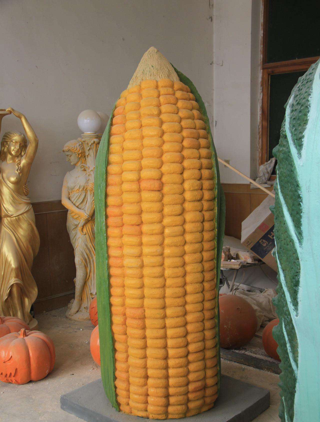 玉米玻璃钢果蔬雕塑