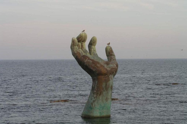韩国手的雕塑作品图片